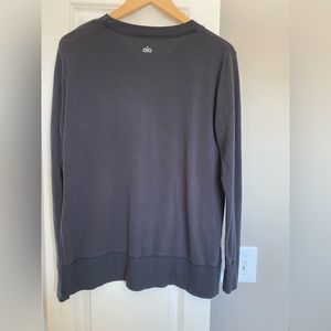 Alo Yoga Crew Sweatshirt - Hi Low Slit Detail